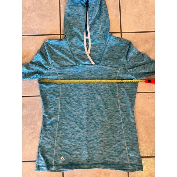 Adidas Women's Golf ClimaWarm Pullover Tangerine Athletic Hoodie Size M - Picture 6 of 7